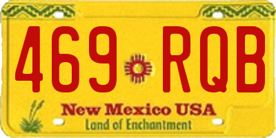 NM license plate 469RQB
