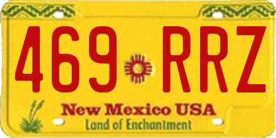 NM license plate 469RRZ