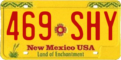 NM license plate 469SHY