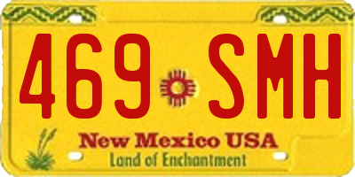 NM license plate 469SMH