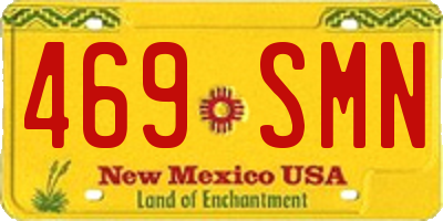 NM license plate 469SMN