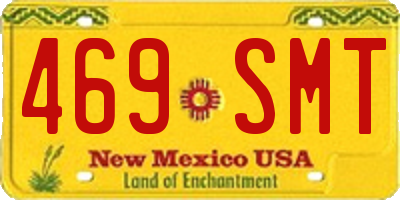 NM license plate 469SMT