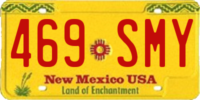 NM license plate 469SMY