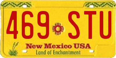 NM license plate 469STU