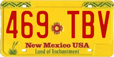 NM license plate 469TBV