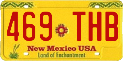 NM license plate 469THB