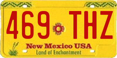 NM license plate 469THZ