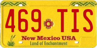 NM license plate 469TIS