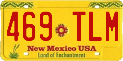NM license plate 469TLM