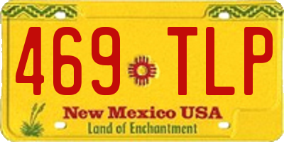 NM license plate 469TLP