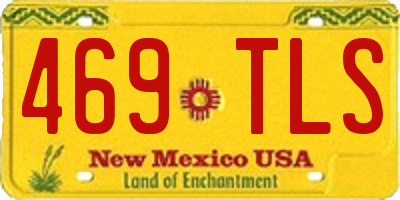 NM license plate 469TLS