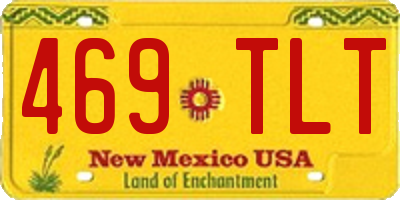 NM license plate 469TLT