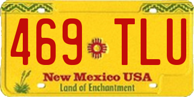 NM license plate 469TLU