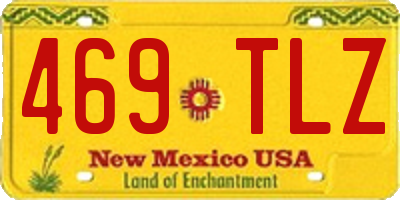 NM license plate 469TLZ