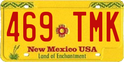 NM license plate 469TMK