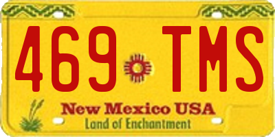 NM license plate 469TMS