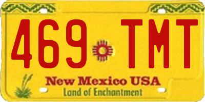 NM license plate 469TMT