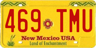 NM license plate 469TMU