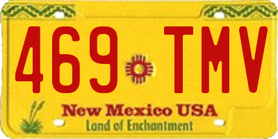 NM license plate 469TMV