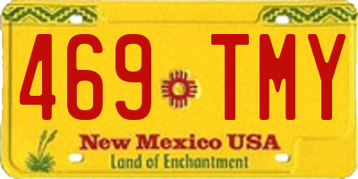 NM license plate 469TMY