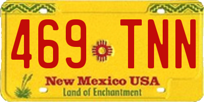 NM license plate 469TNN