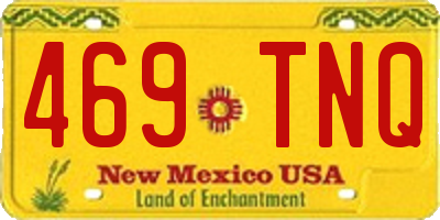 NM license plate 469TNQ