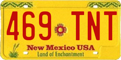 NM license plate 469TNT