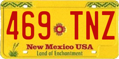 NM license plate 469TNZ