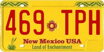 NM license plate 469TPH