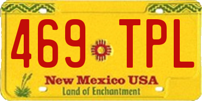 NM license plate 469TPL