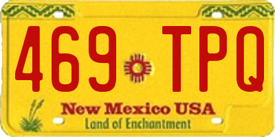 NM license plate 469TPQ