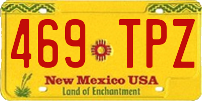 NM license plate 469TPZ