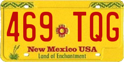 NM license plate 469TQG