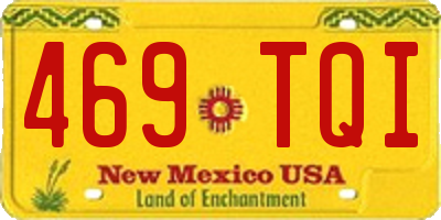 NM license plate 469TQI
