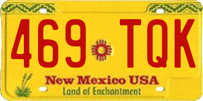 NM license plate 469TQK