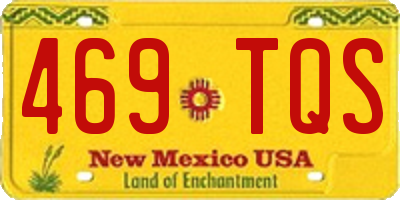 NM license plate 469TQS