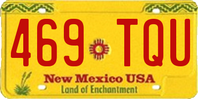NM license plate 469TQU