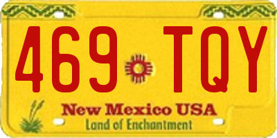 NM license plate 469TQY