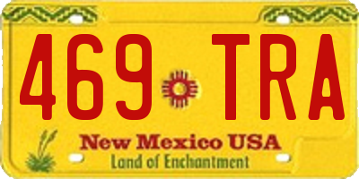 NM license plate 469TRA