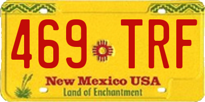 NM license plate 469TRF