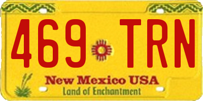 NM license plate 469TRN