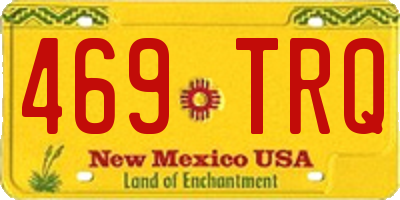 NM license plate 469TRQ