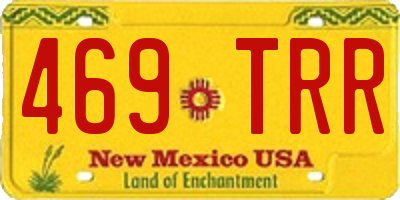 NM license plate 469TRR