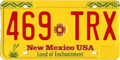 NM license plate 469TRX