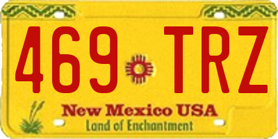 NM license plate 469TRZ