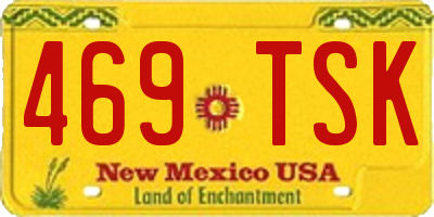 NM license plate 469TSK