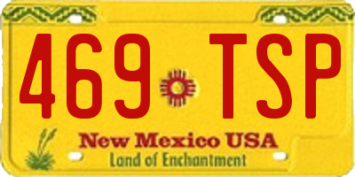 NM license plate 469TSP