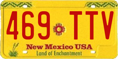 NM license plate 469TTV