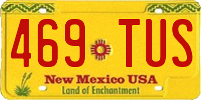 NM license plate 469TUS