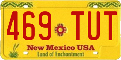 NM license plate 469TUT